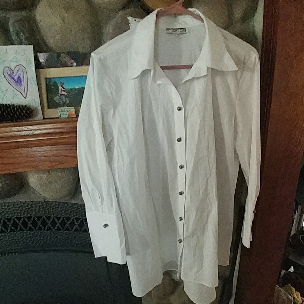 Mishca white High Low shirt - Picture 4 of 8